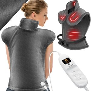 KESSER - Warmtekussen - Grijs - Elektrische Verwarmingskussen - 89x65cm - 9 Warmte Standen