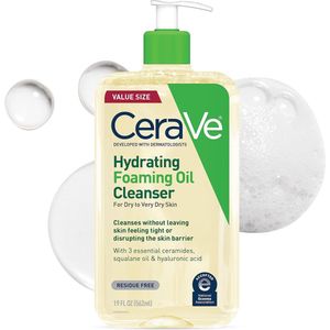CeraVe Hydrating Foaming Oil - Hydraterende Reinigingsolie - Normale tot Zeer Droge Huid - 562ml