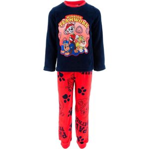 PAW Patrol Pyjama - Coral Fleece - Navy/Rood - Maat 98
