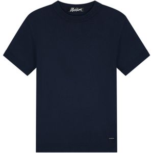 Malelions - Knitted T-Shirt - Navy - Katoenmix
