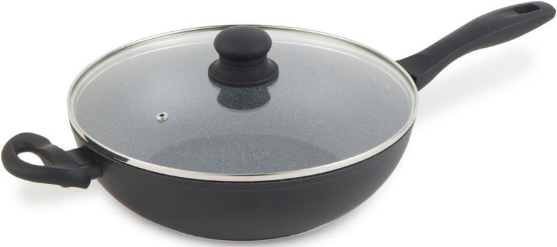 Russell Hobbs - Metallic Marble - Wok - 28 cm - Met Deksel - Non-Stick