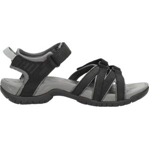 Teva TIRRA Leren - Dames Sandalen - Zwart/Grijs - Maat 40