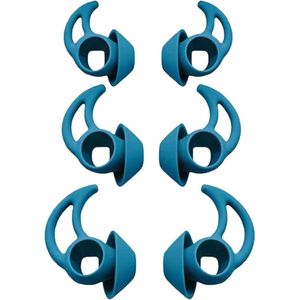 Allecto Plus - Siliconen oordopjes voor draadloze in-ear hoofdtelefoon - Blauw - Compatibel met QuietComfort - 3 Maten