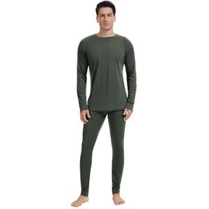 Thermo-ondergoed voor heren van merinowol - Licht ski-functioneel ondergoed voor winter en outdoor activiteiten