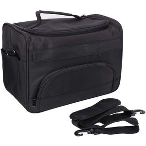 Professionele Haardressing Tool Bag - Zwart - Draagbare Scharen Kam Houder - Barbers Koffer Reis Bagage