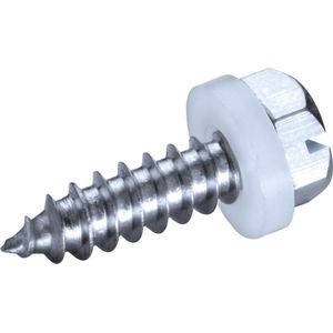 GOEBEL® - 500 x Zeskant plaatschroeven (Ø x L) 4,8 x 19 mm Staal Verzinkt met PA (Polyamide) Ring DIN7976 / ISO1479 - Schroeven - 2010248190