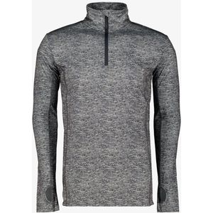 Mountain Peak heren thermoshirt met rits grijs - Maat S