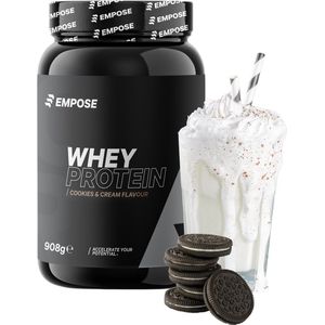 Empose Nutrition Whey Protein - Proteine Poeder - Eiwitpoeder - Eiwitshakes - Cookies & Cream - 908 gram - 30 doseringen