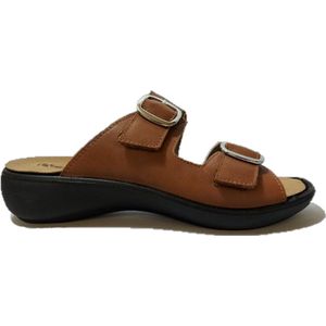 Westland Slipper 16772 409 240 Ibiza 72 Camel Bruin Verwisselbaar Voetbed