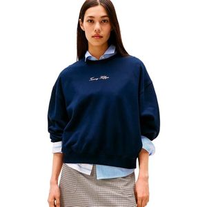 Tommy Hilfiger - CLASSIC SCRIPT TERRY SWEATSHIRT - Dark Night Navy - Sweatshirt