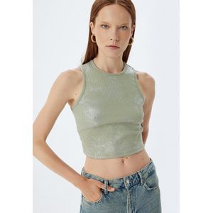 Koton - Top - Groen - Mouwloos - Slanke Pasvorm