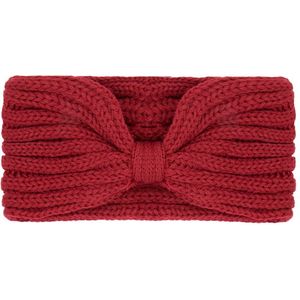Rode Haarband Small Bow - Winter hoofdbanden - Dames Haarbanden - Rood