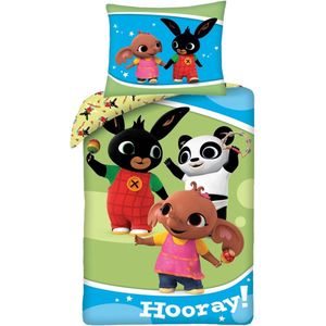 Bing Bunny Dekbedovertrek Hooray - Eenpersoons - 140 x 200 cm - Katoen