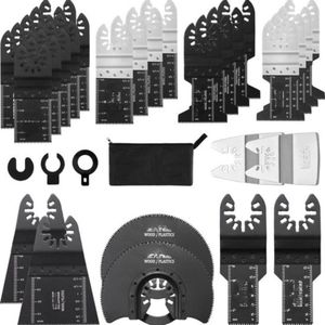 33x zaagblad multifunctioneel gereedschap 8 soorten oscillerend gereedschap High Carbon Steel (HCS) Snelwisselinterface compatibel met 95% van het oscillerende gereedschap op de markt