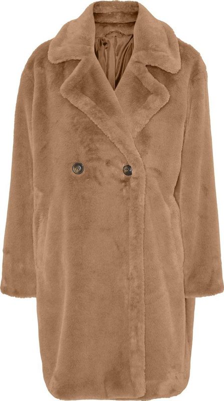 VERO MODA VMSUILYON FAUX FUR COAT BOOS Dames Jas - Maat XL
