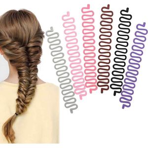 Haarstyling-clip voor vlechten en gevlochten kapsels - Doe-het-zelf haaraccessoires met Sticky Fishbone-technologie
