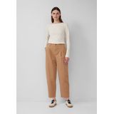 s.Oliver - Stretchbroek - Relaxed-fit - Katoen - Hoge Elastische Tailleband