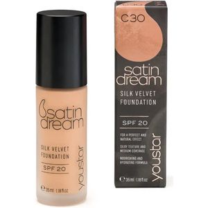 Satin - Foundation - Crèmekleurig - SPF 20 - Hydraterend