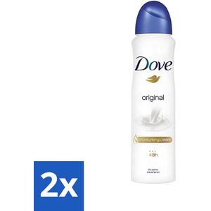 Dove - Deodorant - Original Deospray - Klassieke en langdurige bescherming - 150 ml - Voordeelverpakking - 2 stuks