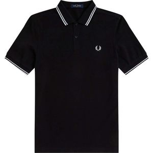 Fred Perry - Twin Tipped Polo Shirt - Zwart - Katoen