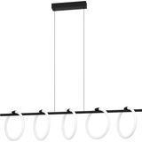 EGLO Caranacoa Hanglamp - LED - 117 cm - Zwart/Wit