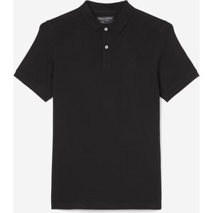 Marc O'Polo shaped fit polo - heren poloshirt - zwart - Maat: L