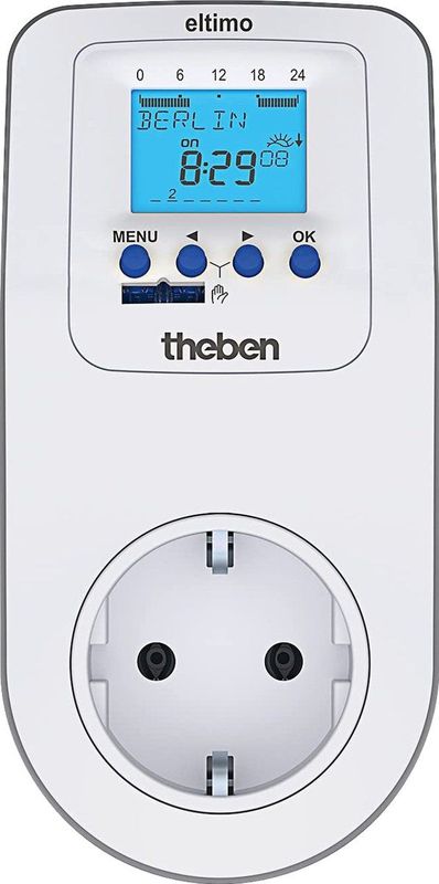 Theben - Eltimo 020 - Digitale Stekkerschakelaar - Met Weekprogramma en Astrofunctie - Timer