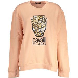 Leopard Print Crewneck Sweatshirt Wo - Pink Sweaters