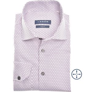 Ledûb modern fit print rood