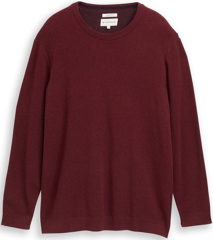 Tom Tailor Plus Size - Gebreide trui van katoen