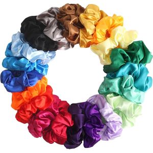 Inovra Plus - Premium fluwelen haarelastiekjes 20 stuks in 20 kleuren haaraccessoires voor dames en meisjes - Zacht en elastisch