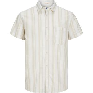 Jack & Jones Overhemd Jorlinen Blend Aruba Stripe Shirt S 12256299 Fields Of Rye Mannen Maat - XL