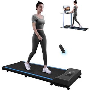 Elektrische Loopband-Walkingpad tot 8 km/u – Met LCD Display en Afstandsbediening – Compact Fitnessapparaat voor Thuis en Kantoor – Stil Wandelpad met Draagbaar Loopkussen – Klaar voor gebruik, geen montage nodig