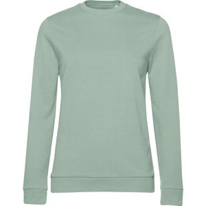 Sweater 'French Terry/Women' B&C Collectie maat L Sage Groen