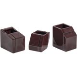 Silos - Mini Vaas Set - Burgundy - 3 Stuks