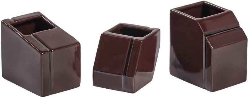 Silos - Mini Vaas Set - Burgundy - 3 Stuks