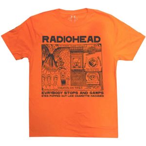 Radiohead - Gawps Heren T-shirt - M - Oranje