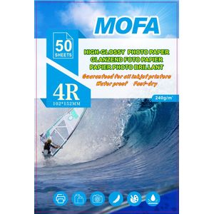 Mofa glossy glanzend fotopapier, A6(4R), 50 sheets 240g/m2