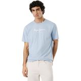 Pepe Jeans - TARK TEE - T-shirt - Blauw - Katoen