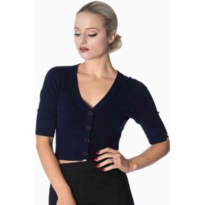 Banned Retro - 50s Overload - Cardigan - Donkerblauw