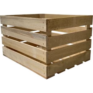 54x nieuwe naturel fruitkist van hout 50x40x30cm - 1x pallet kratten