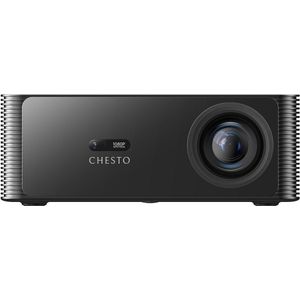 Chesto GTV1 - Beamer - 20.000 Lumen - Full HD - 4K Ondersteuning - Autofocus - Inclusief 100'' Projectiescherm