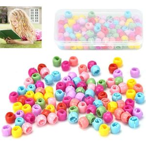 JGS Premium - Mini haarklauwclips 100 stuks met opbergdoos - Kleurrijk - Accessoire voor meisjes en vrouwen