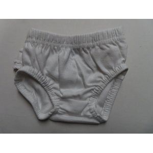 Onderbroek - Slip - Wit - Meisje - ruffle - 1maand 56
