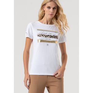 Fracomina - T-Shirt - Wit - S (36)