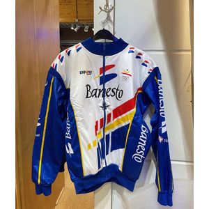 Banesto - Vintage wielerjack - fleece - maat L