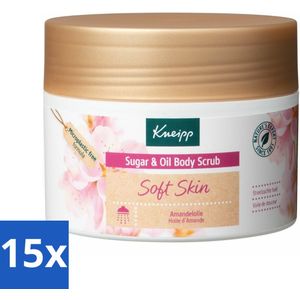 Kneipp - Body scrub - Sugar & Oil - Soft Skin - Voor droge en gevoelige huid - 220 g - Bulkverpakking - 15 stuks