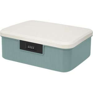 Afsluitbare medicijnbox - veilig en praktisch - 16 liter - blauw - ABS