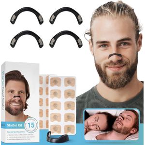 Magnetische Neusstrips - Voor Sporten En Slapen - Neusstrips - Anti Snurk Neusclips - Neusspreider - 15 Paar