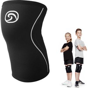 Rx Kniebandage voor Kinderen - Junior Kniebandage en Kniekous - Zwart - Maat L knee brace